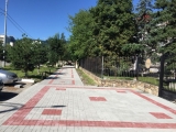 Пешеходные зоны в Карачаевске устланы современной плиткой