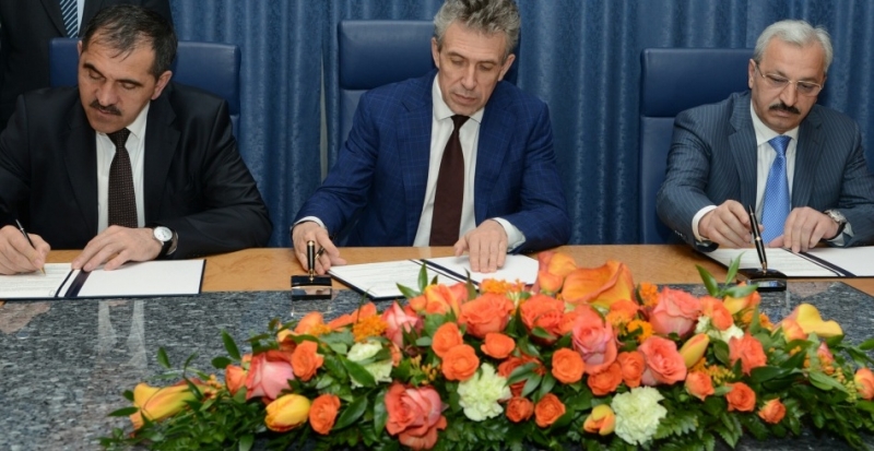 Соглашение о взаимодействии подписали в Ингушетии глава РИ и председатель Внешэкономбанка 