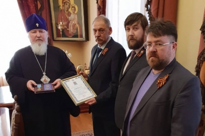 Терские казаки наградили митрополита Ставропольского и Невинномысского Кирилла за содействие возрождению казачества