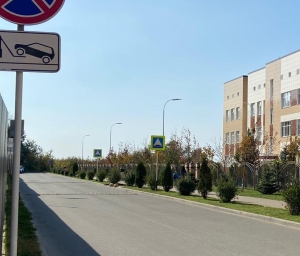 Для безопасности детей у школы №45 Ставрополя установили «лежачих полицейских»