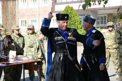 Казачьими шермициями отметили на Ставрополье День окружного казачьего общества