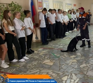 В школах Ставрополья спасатели провели открытые уроки по безопасности