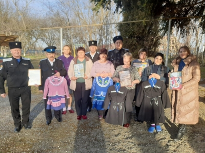 Ростовановские казаки провели мероприятие с воспитанниками детского сада