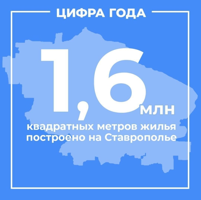<i>За год на Ставрополье ввели в эксплуатацию 1,6 млн квадратных метров жилья</i>
