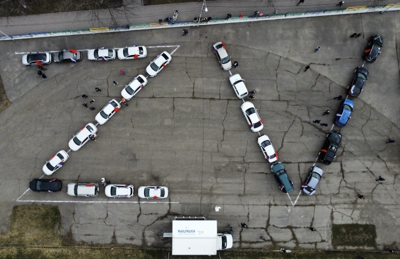 Автопробег в поддержку российской армии прошел в Предгорье