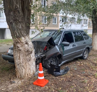 В Солнечнодольске ВАЗ врезался в дерево, пострадали три человека