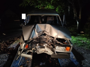 В Новопавловске 14-летний школьник разбил машину отца о дерево