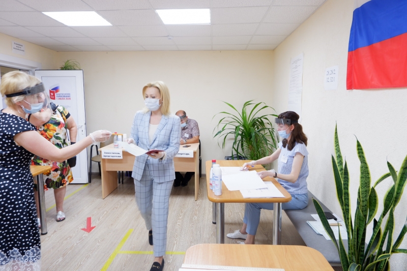Ольга Тимофеева проголосовала в родном Ставрополе