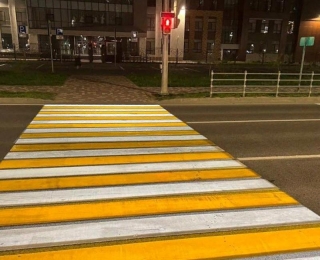 В Ставрополе оборудовали еще 5 проекционных пешеходных переходов