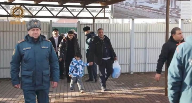 <i>В Чечню утром прибыла вторая партия беженцев из Палестины</i>