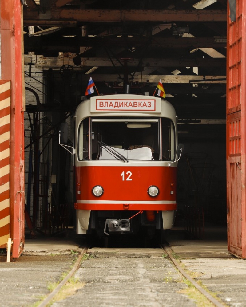 Во Владикавказе 14 трамвайных вагонов удалось обновить за ноль рублей
