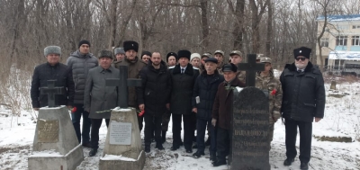 На Успенском кладбище прошла панихида по первому наказному атаману Терского казачьего войска