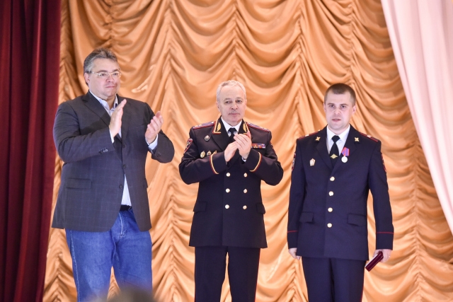 <i>Торжественная церемония награждения в Новоселицком районе СК</i>