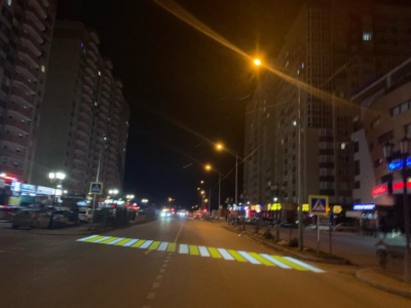 Световой коридор на улице Тухачевского