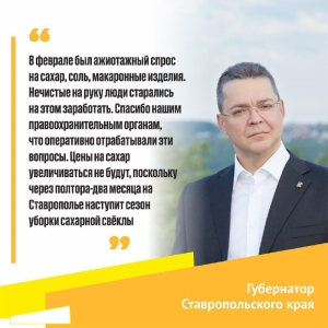 Глава Ставрополя поручил усилить контроль над ценообразованием