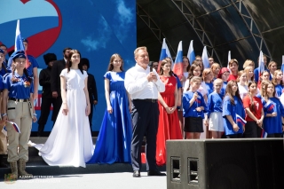 Ставропольцы отметили День России праздничным концертом в парке Победы