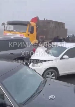 В ДТП с 16 автомобилями в Дагестане никто не пострадал