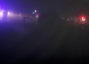 На Ставрополье джип в тумане протаранил железобетонное ограждение