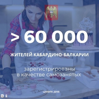 В КБР насчитали свыше 60 тысяч самозанятых