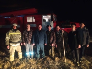 Рождественские казаки помогли в тушении пожаров