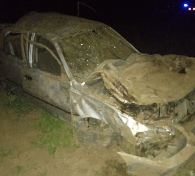 <i>В Арзгирском округе лихач устроил кувырок Hyundai Accent с 4 пострадавшими</i>