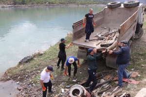 Накануне Дня гражданской обороны спасатели Дагестана почистили Ирганайское водохранилище
