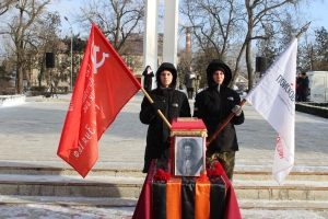 В Зеленокумске торжественно захоронили останки гвардии старшего сержанта Василия Алексеевича Сушко