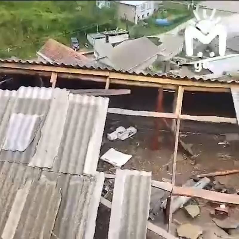 В Дагестане ливни с градом в двух районах снесли крыши домов и поубивали коров