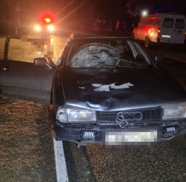 <i>В Буденновском округе Audi-80 сбила на обочине пешехода, 58-летний мужчина погиб</i>