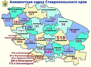 Судебные приставы составили алиментную карту Ставрополья
