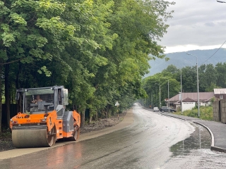 Ремонт дороги к хутору Попов в Северной Осетии завершат до конца года